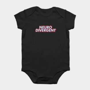 Neurodivergent text typography | Morcaworks Baby Bodysuit